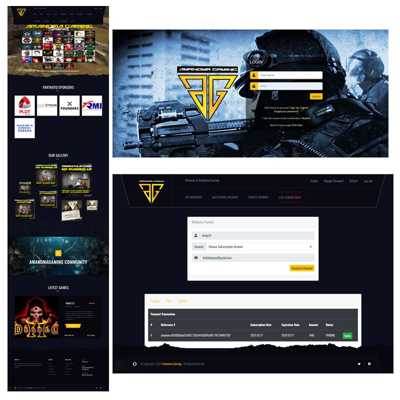 Amanoma Gaming Webside