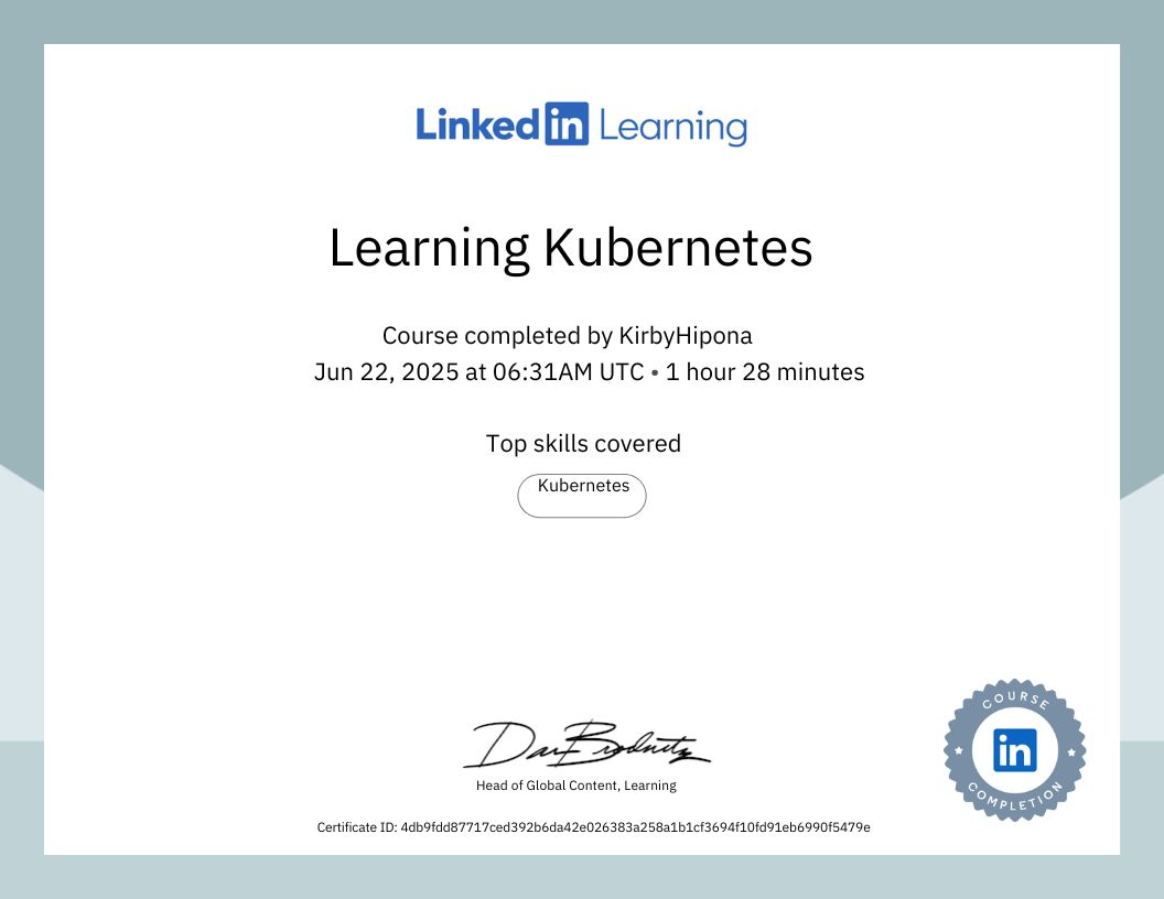 Learning Kubernetes