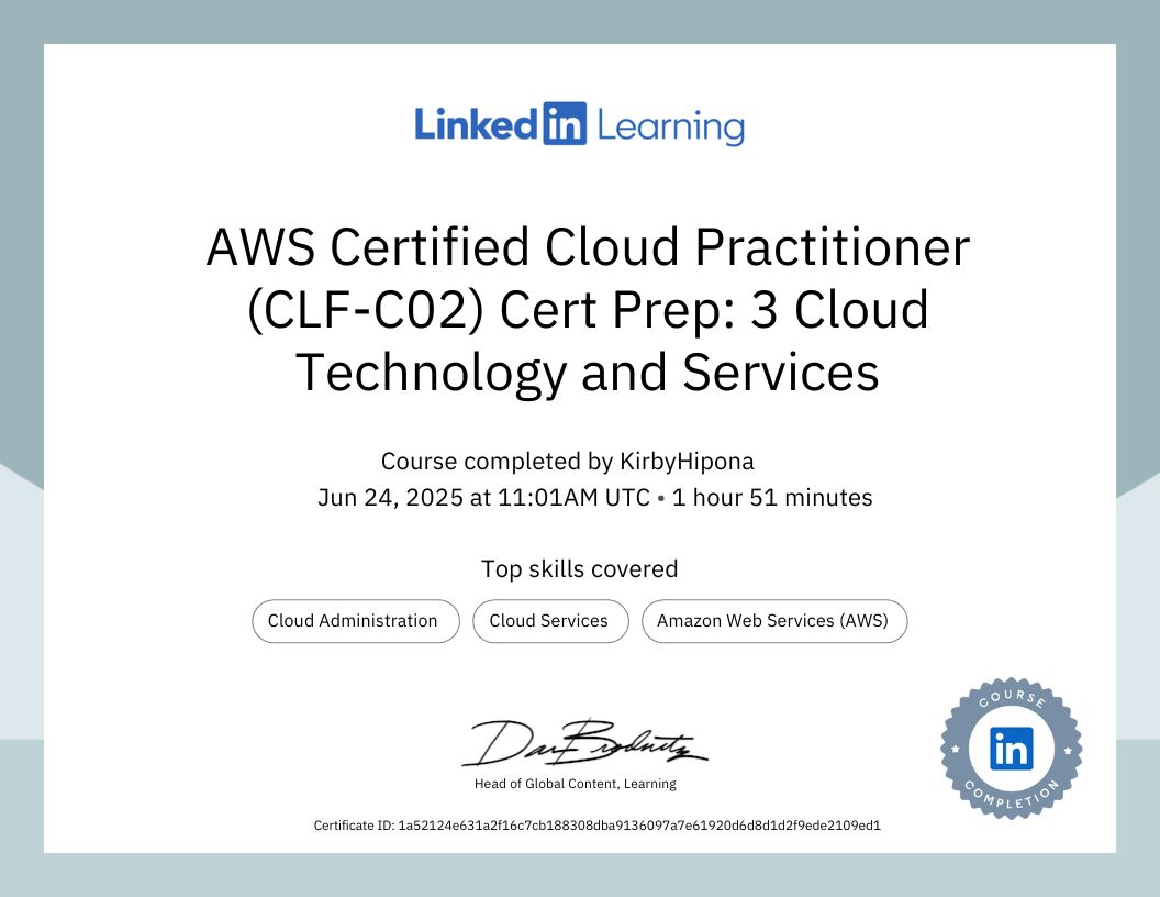 AWS Certified Cloud Practitioner CLFC02 Cert Prep 3 Cloud Technology and Services