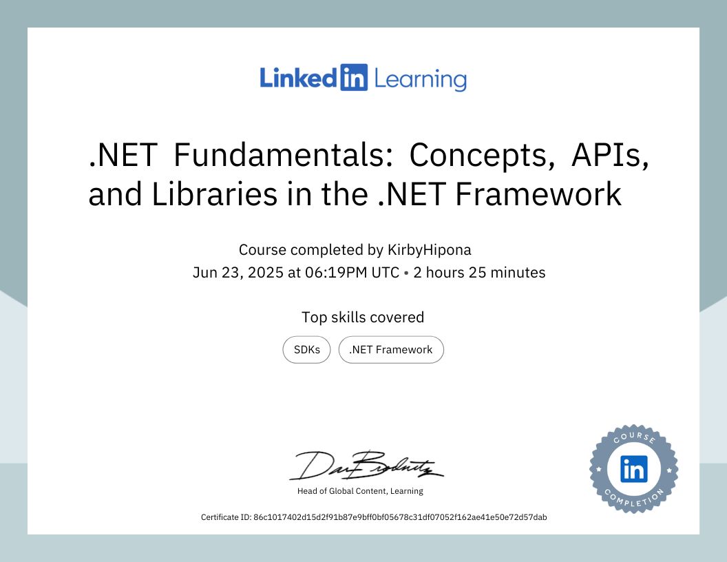  .NET Fundamentals Concepts APIs and Libraries in the .NET Framework
