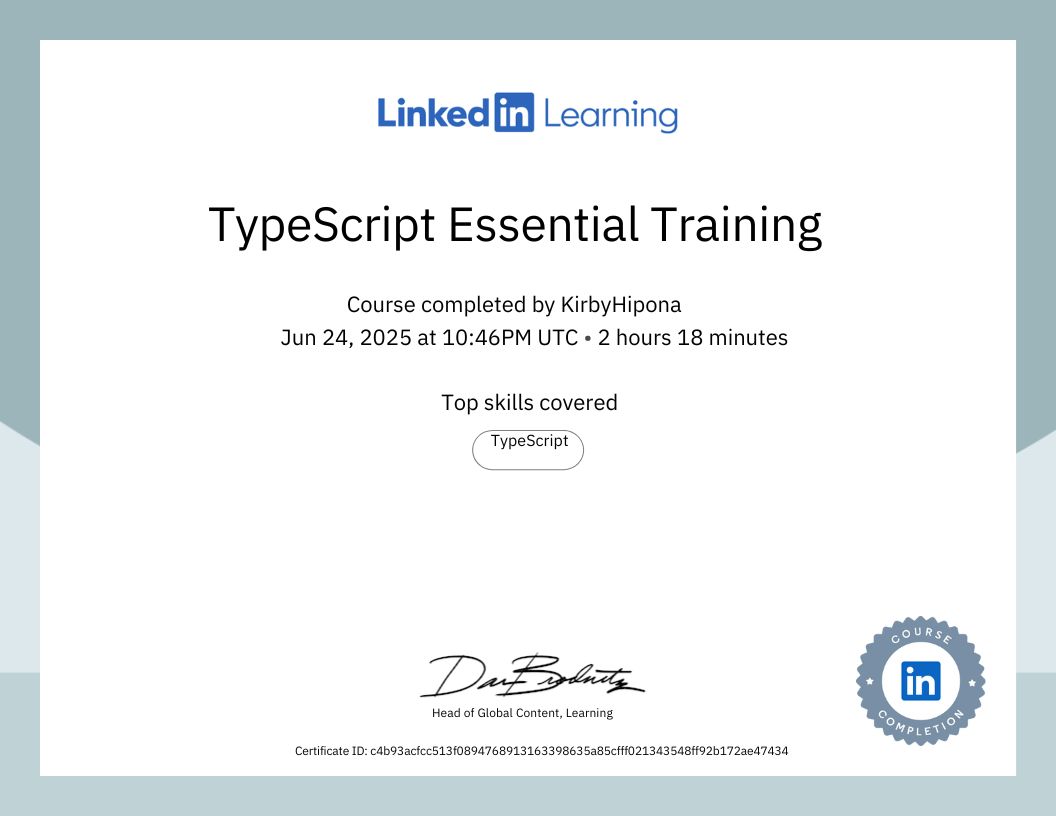 TypeScript Essential Training