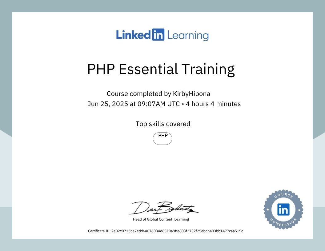  PHP Essential Training